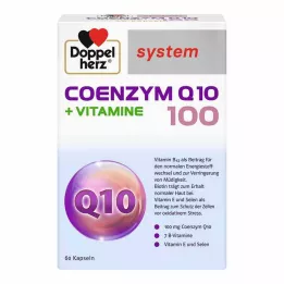 DOPPELHERZ Capsules du système Coenzyme Q10 100+Vitamines, 60 pcs