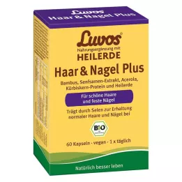 LUVOS Argile cicatrisante pour cheveux biologiques &amp; Capsules Nail Plus, 60 pièces