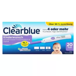 CLEARBLUE Test dovulation avancé &amp; numérique, 20 pièces