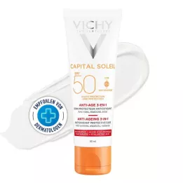 VICHY IDEAL Crème Anti-Âge Soleil LSF 50, 50 ml