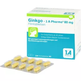 GINKGO-1A PHARMA 80 mg Comprimés par film, 120 pc