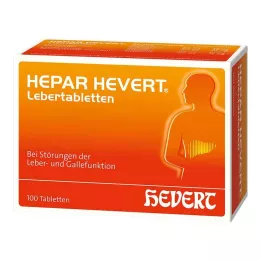 HEPAR HEVERT Comprimés pour le foie, 100 pcs