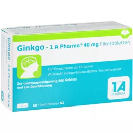 Ginkgo 1a Pharma 40 mg comprimés enrobée de films, 60 pc