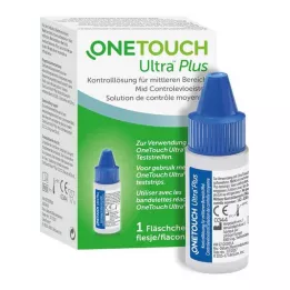 ONE TOUCH Solution de contrôle Ultra Plus moyenne, 3,8 ml