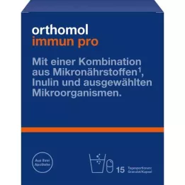 ORTHOMOL Immun par pack de combinaison granulée / capsules., 15 pc