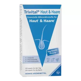 TRIVITAL Gélules pour la peau et les cheveux, 56 pièces
