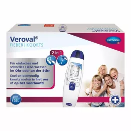 VEROVAL Thermomètre à fièvre infrarouge 2in1, 1 pc