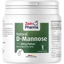NATURAL D-mannose de la poudre de Birke Zeinpharma, 200 g