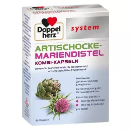 DOPPELHERZ Capsules molles du système Artichaut-Chardon-Marie, 60 pcs