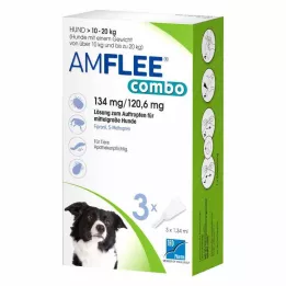 Amflee Combo 134/120.6 mg lsg.z.autr. Pour les chiens 10-20 kg, 3 pc