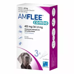 Amflee Combo 402/361.8 mg lsg.z.afl. Pour les chiens de plus de 40 kg, 3 pc