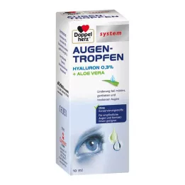 DOPPELHERZ Système de gouttes oculaires à lacide hyaluronique à 0,3 %, 10 ml