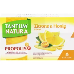 Tantum Natura Propolis Pastilles avec citron et miel, 2x15 pc