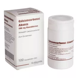 CALCIUMCARBONAT ABANTA Comprimés à croquer de 500 mg, 100 pièces