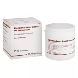 CALCIUMCARBONAT ABANTA Comprimés à croquer de 500 mg, 200 pièces