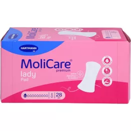 MOLICARE Serviette hygiénique féminine de qualité supérieure 0,5 goutte, 28 pièces