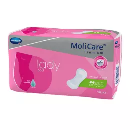 MOLICARE Serviette hygiénique féminine de qualité supérieure 2 gouttes, 14 pièces