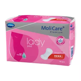 MOLICARE Serviette hygiénique féminine de qualité supérieure 4 gouttes, 14 pièces