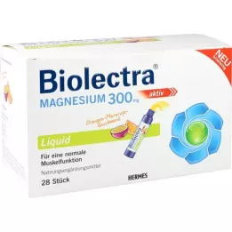 BIOLECTRA Magnésium 300 mg liquide, 28 pc