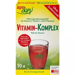 Apoday Complexe Vitamin Cherry Aronia Poudre sans sucre, 10x5 g