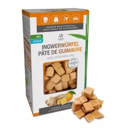 INGWER GINJER Cubes dorange et de gingembre, 60 g