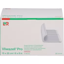 VLIWAZELL Compresse superabsorbante stérile Pro 15x20 cm, 10 pcs