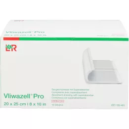 VLIWAZELL Pro Superabsorb.komppr.Steril 20x25 cm, 10 pc