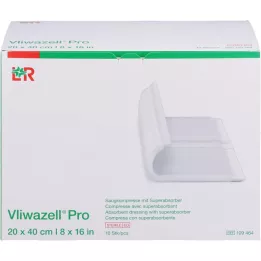 VLIWAZELL Pro Superabsorb.komppr.Steril 20x40 cm, 10 pc