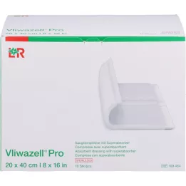 VLIWAZELL Compresse superabsorbante stérile Pro 20x40 cm, 10 pcs