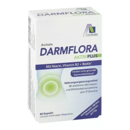 DARMFLORA Aktiv Plus 100 milliards de bactéries + 7 vitamines, 80 pcs