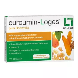 CURCUMIN-LOGES plus capsules de Boswellia, 60 pcs