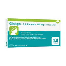 Ginkgo – 1 A Pharma® 240 mg comprimés pelliculés, 60 pc