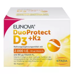 EUNOVA DuoProtect D3+K2 2000 UI/80 μg gélules, 90 pcs