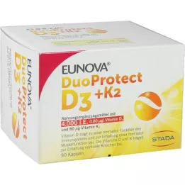 Eunova Duoprotect D3 + K2 4000 I.E. Capsules, 90 pc