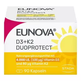 EUNOVA DuoProtect D3+K2 4000 UI/80 μg gélules, 90 pcs