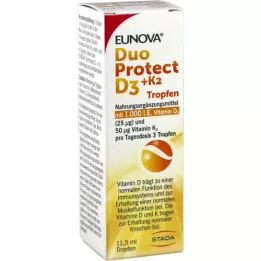 EUNOVA Duoprotect D3 + K2 1000, cest-à-dire les gouttes de 50 μg, 11,5 ml