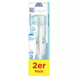 MERIDOL Lot de 2 brosses à dents douces, 2 pièces