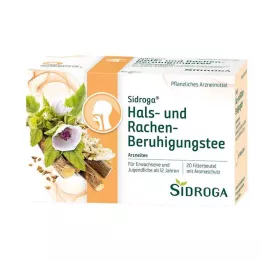 SIDROGA Sachet filtre à thé apaisant pour la gorge et le pharynx, 20X1,75 g