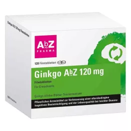 GINKGO AbZ 120 mg comprimés pelliculés, 120 pcs
