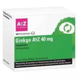 GINKGO Comprimés pelliculés AbZ 40 mg, 120 pcs