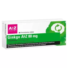 GINKGO Comprimés pelliculés AbZ 80 mg, 30 pcs