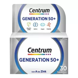 CENTRUM Tablettes Génération 50+, 30 pièces