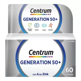 CENTRUM Tablettes Génération 50+, 60 pièces