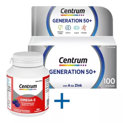 CENTRUM Tablettes Génération 50+, 100 pièces