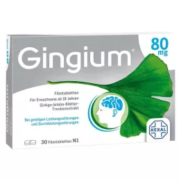 GINGIUM Comprimés pelliculés à 80 mg, 30 pièces