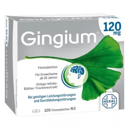 GINGIUM Comprimés pelliculés à 120 mg, 120 pcs