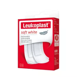 LEUKOPLAST blanc doux Str.19x72mm 12St/38x72mm 8St, 20 St