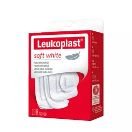 LEUKOPLAST blanc doux Str.19x72/D.25/38x72/38x38mm, 30 pcs