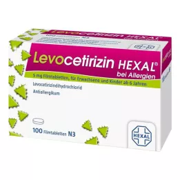 LEVOCETIRIZIN HEXAL pour les allergies, comprimés pelliculés de 5 mg, 100 pcs