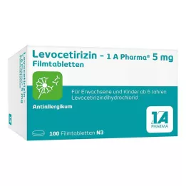 LEVOCETIRIZIN-1A Pharma 5 mg comprimés pelliculés, 100 pcs